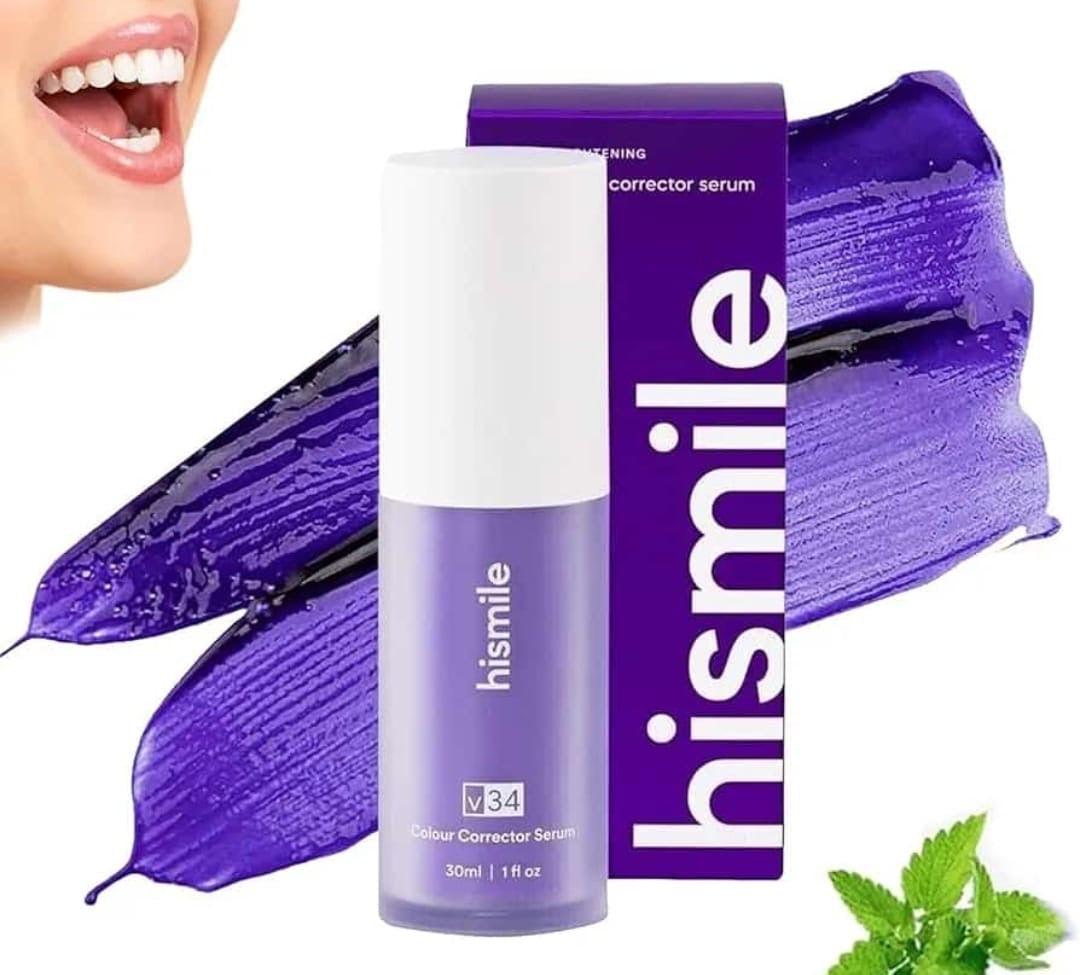 Hismile V34 Purple Whitening Toothpaste Remove Stains