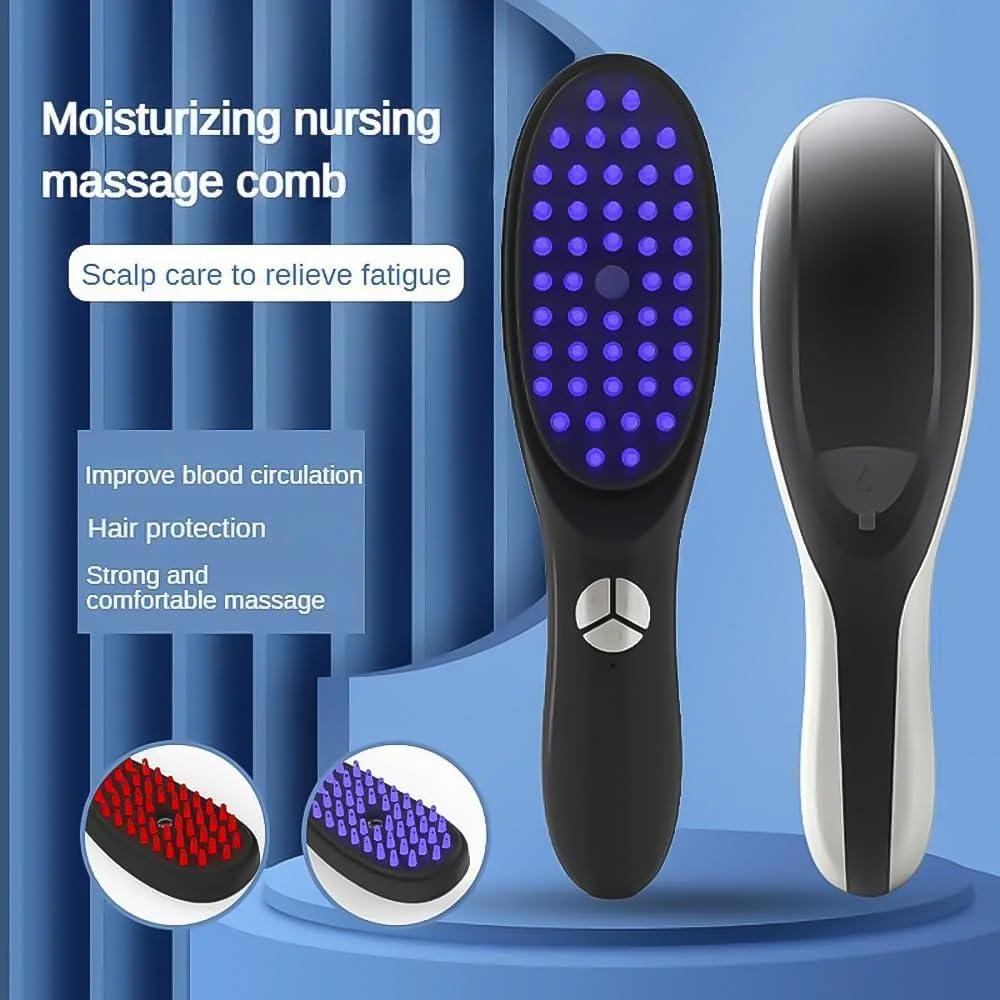 Steam Hair Comb 3D Massager for Head Ultrasonic Vibration Atomization Electric Massage Steam Hair Brush